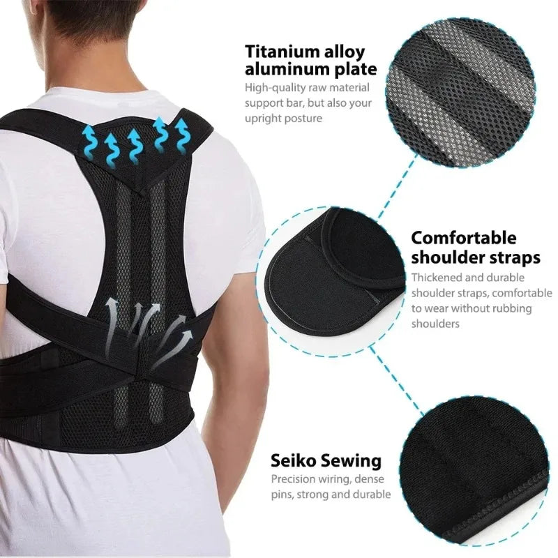 Chaleco Corrector de Postura Ergonómico